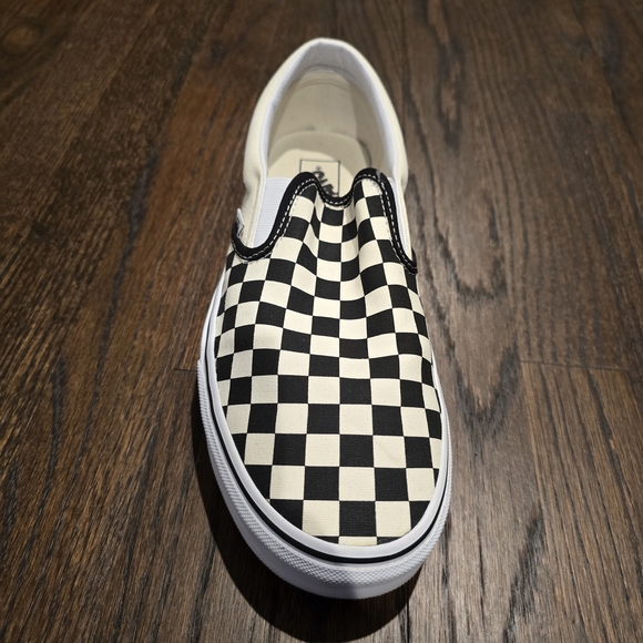 Vans Black and White Checkered Kids Sneakers - Picture 8 of 12